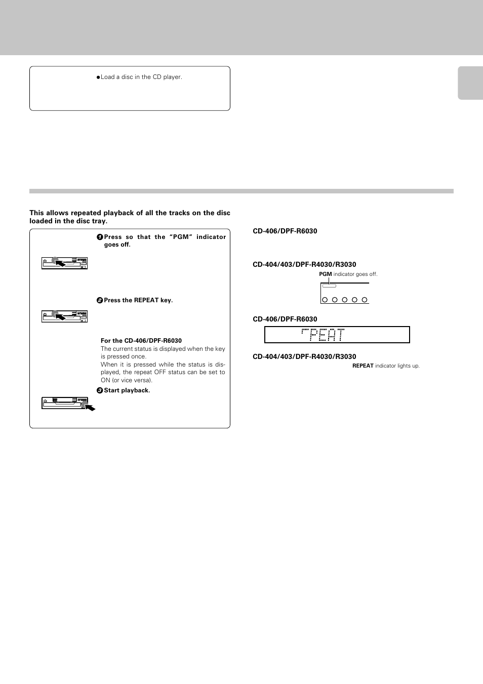 Repeated playback, Preparation | Kenwood DPF-R 3030 User Manual | Page 17 / 24