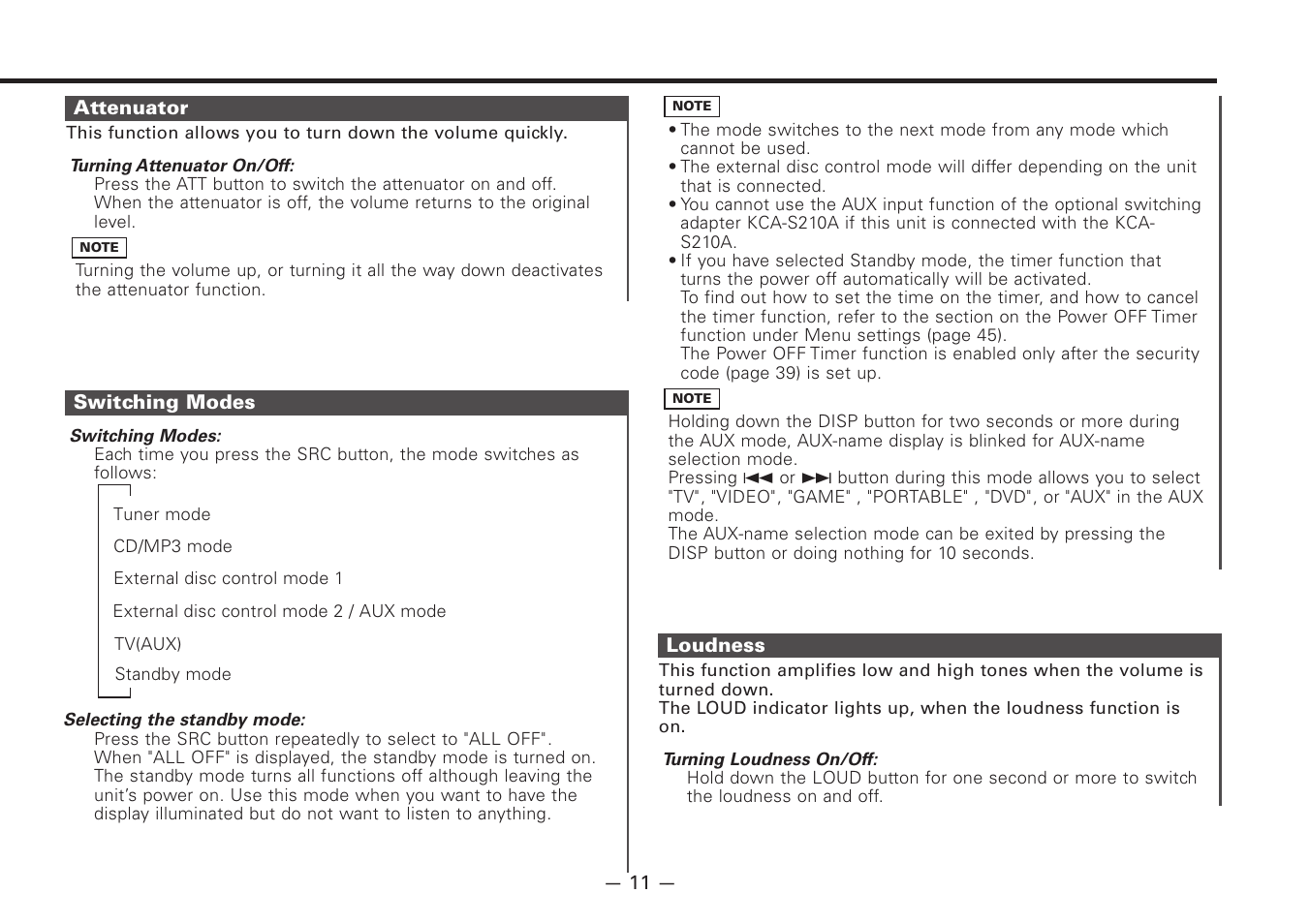 Kenwood Z828MP User Manual | Page 11 / 60