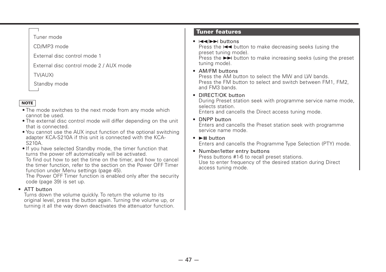 Kenwood Z828MP User Manual | Page 47 / 60