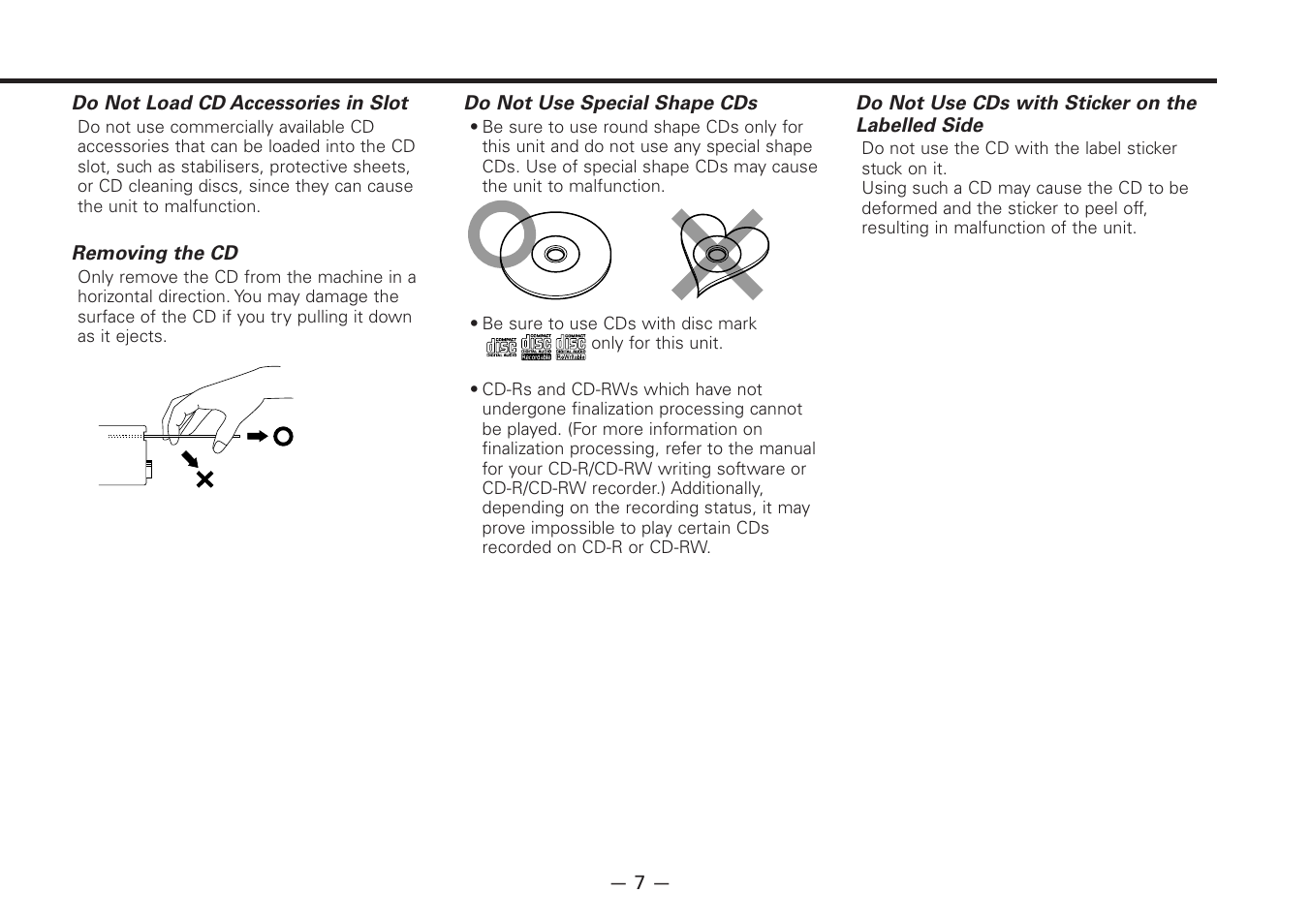 Kenwood Z828MP User Manual | Page 7 / 60