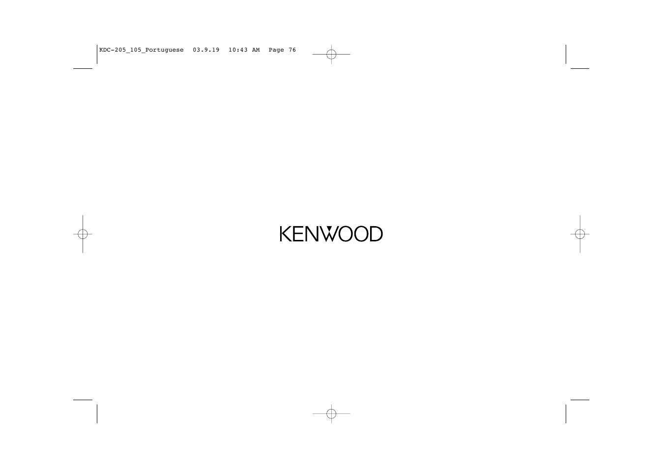 Kenwood KDC-205 User Manual | Page 76 / 76