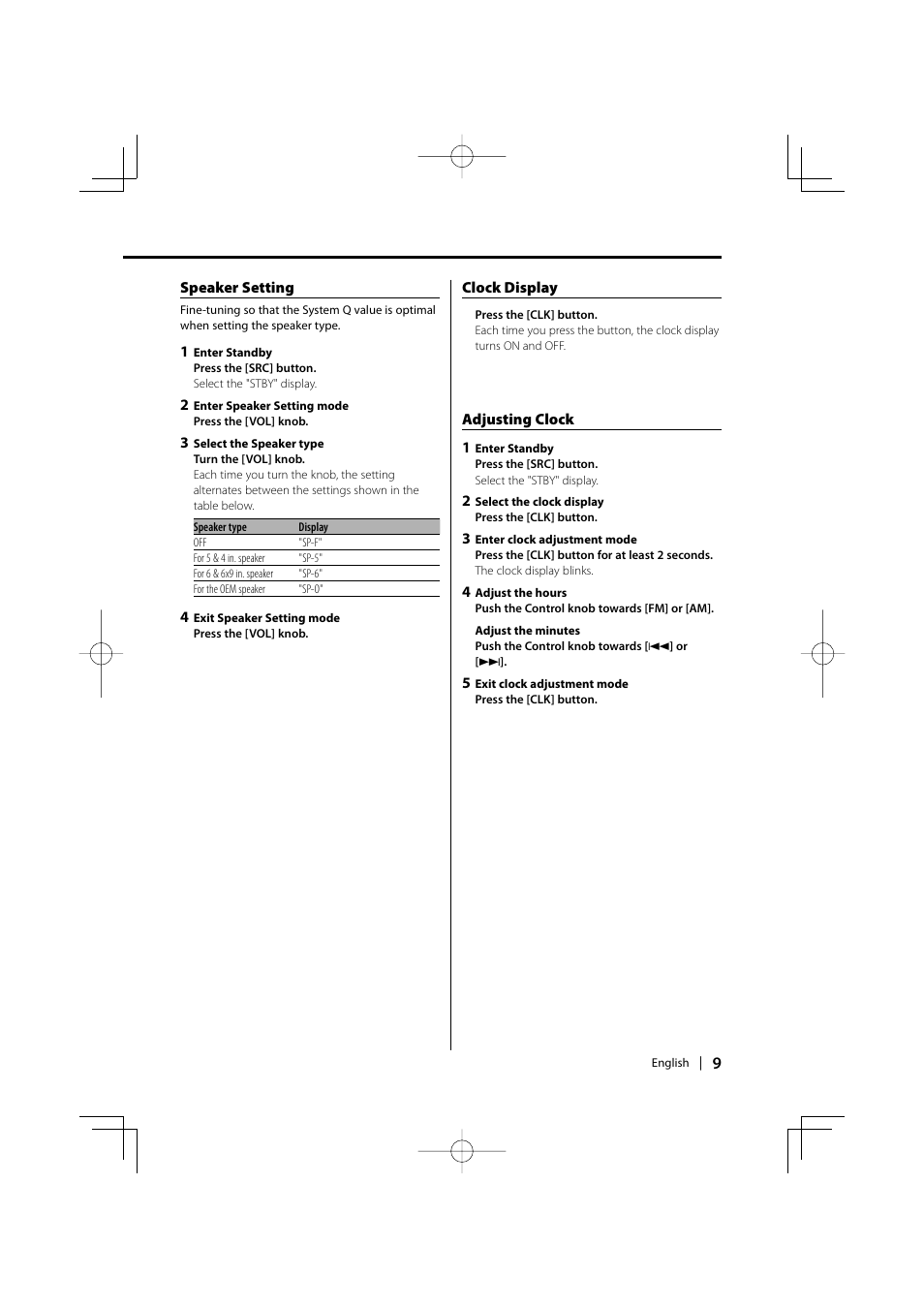 Kenwood KDC-1032 User Manual | Page 9 / 22