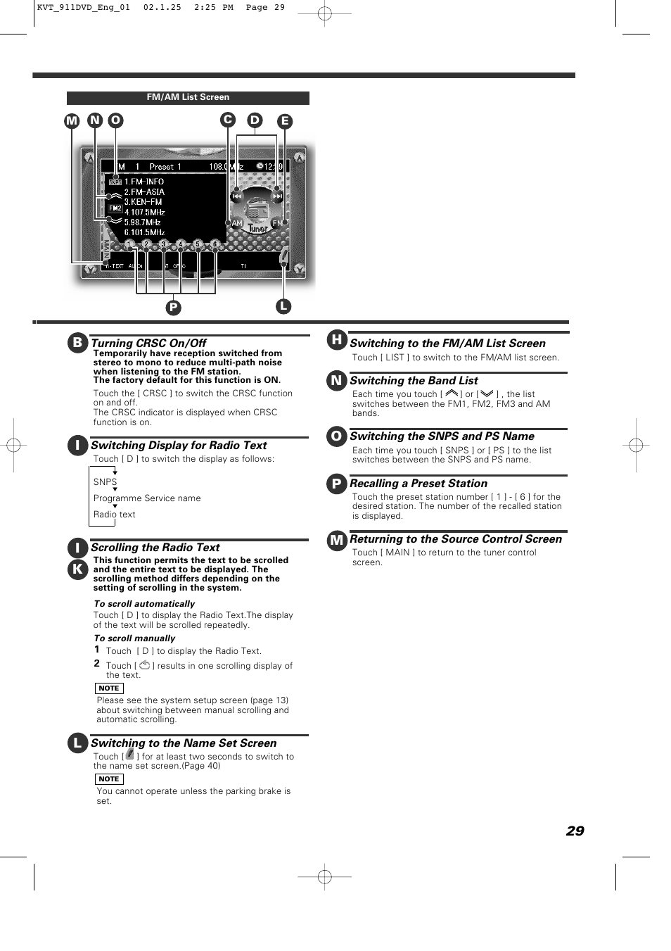 Ih n m | Kenwood KVT-911DVD User Manual | Page 29 / 68