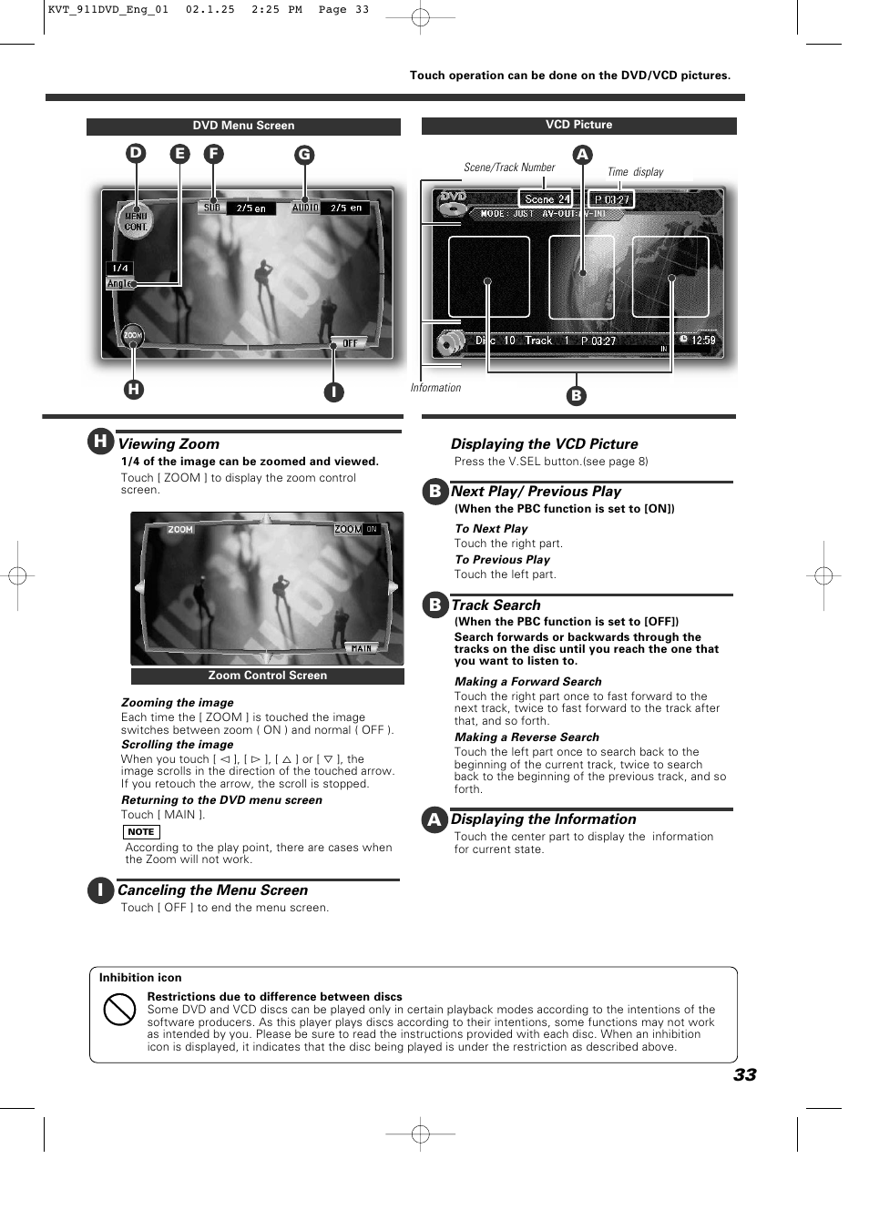 Kenwood KVT-911DVD User Manual | Page 33 / 68