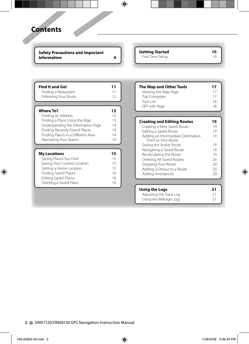 Kenwood Excelon DNX8120 User Manual | Page 2 / 36