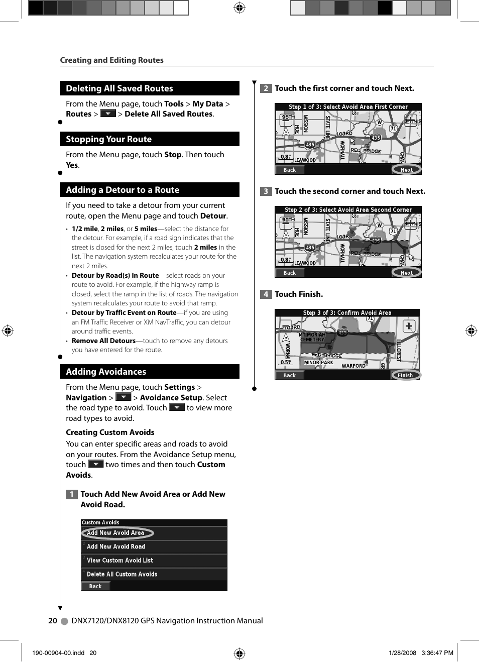 Kenwood Excelon DNX8120 User Manual | Page 20 / 36
