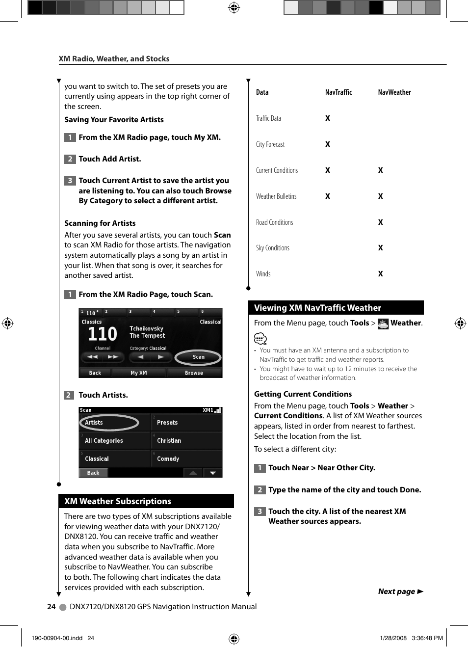 Kenwood Excelon DNX8120 User Manual | Page 24 / 36