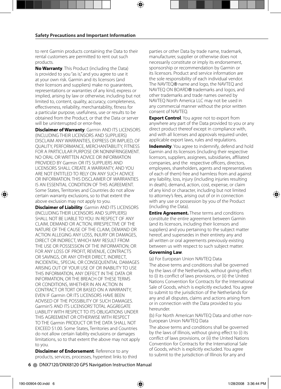 Kenwood Excelon DNX8120 User Manual | Page 6 / 36