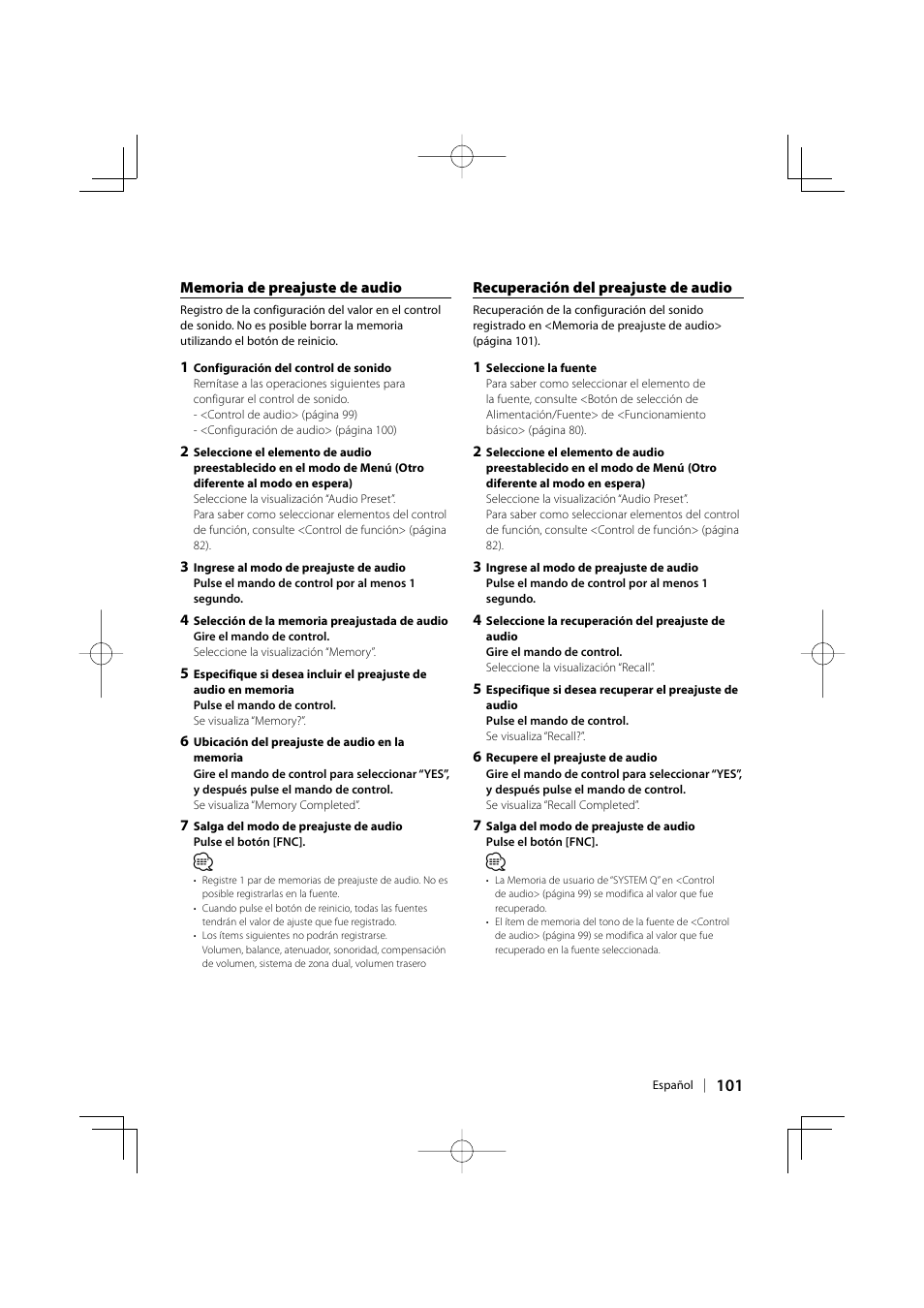 Kenwood eXcelon KDC-X792 User Manual | Page 101 / 116