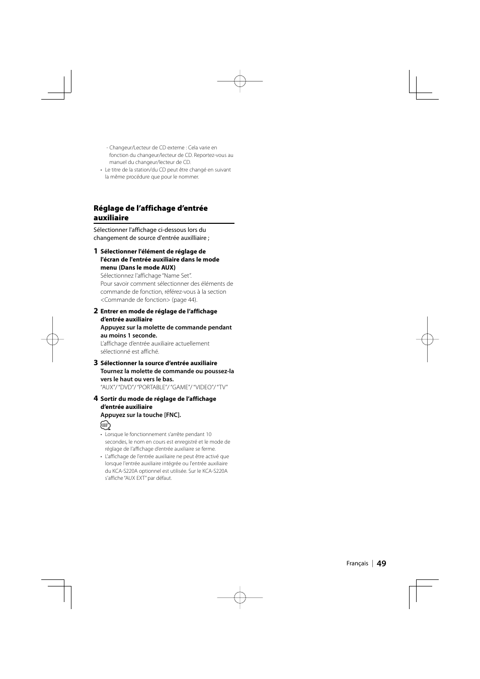 Kenwood eXcelon KDC-X792 User Manual | Page 49 / 116