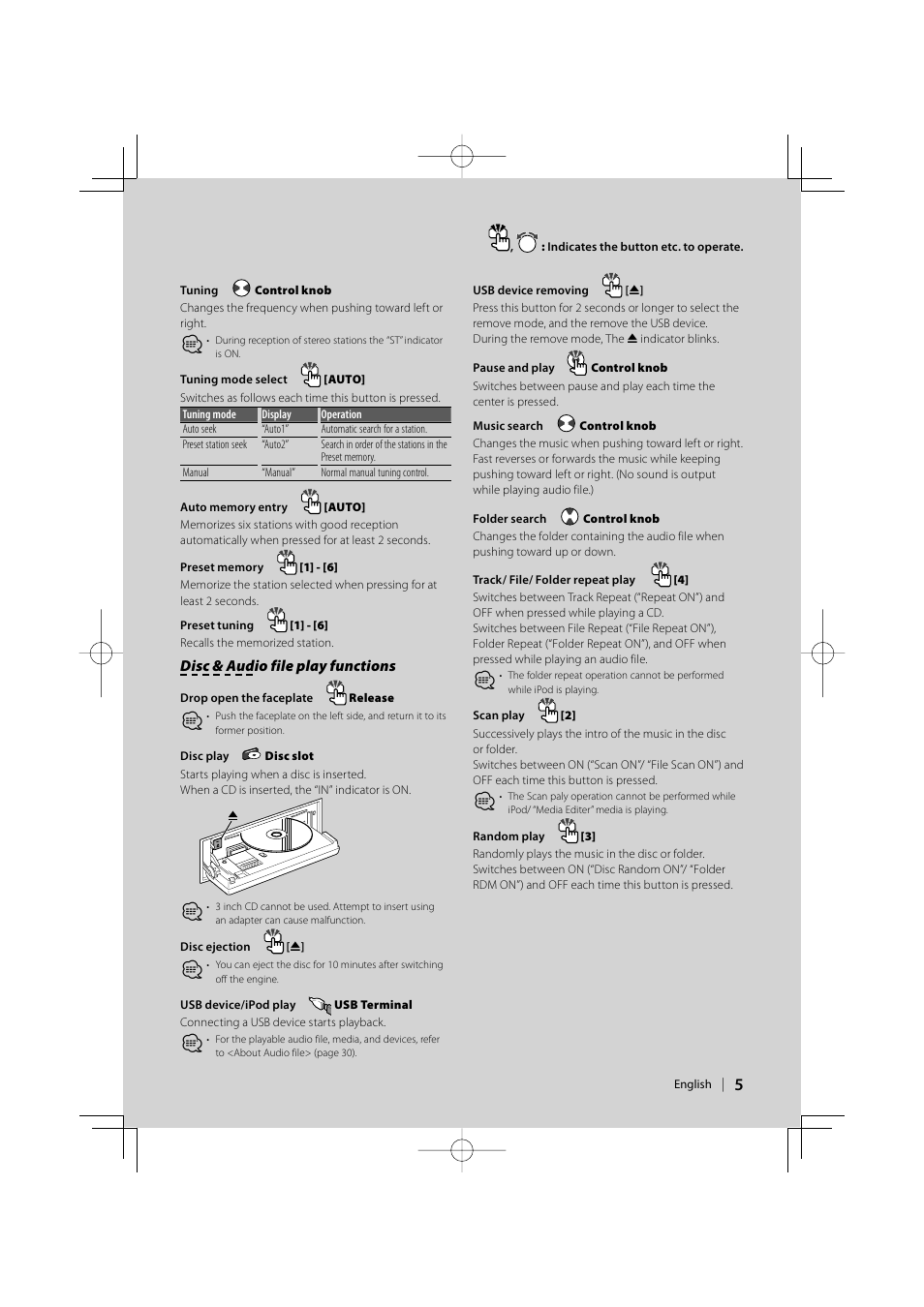 Kenwood eXcelon KDC-X792 User Manual | Page 5 / 116