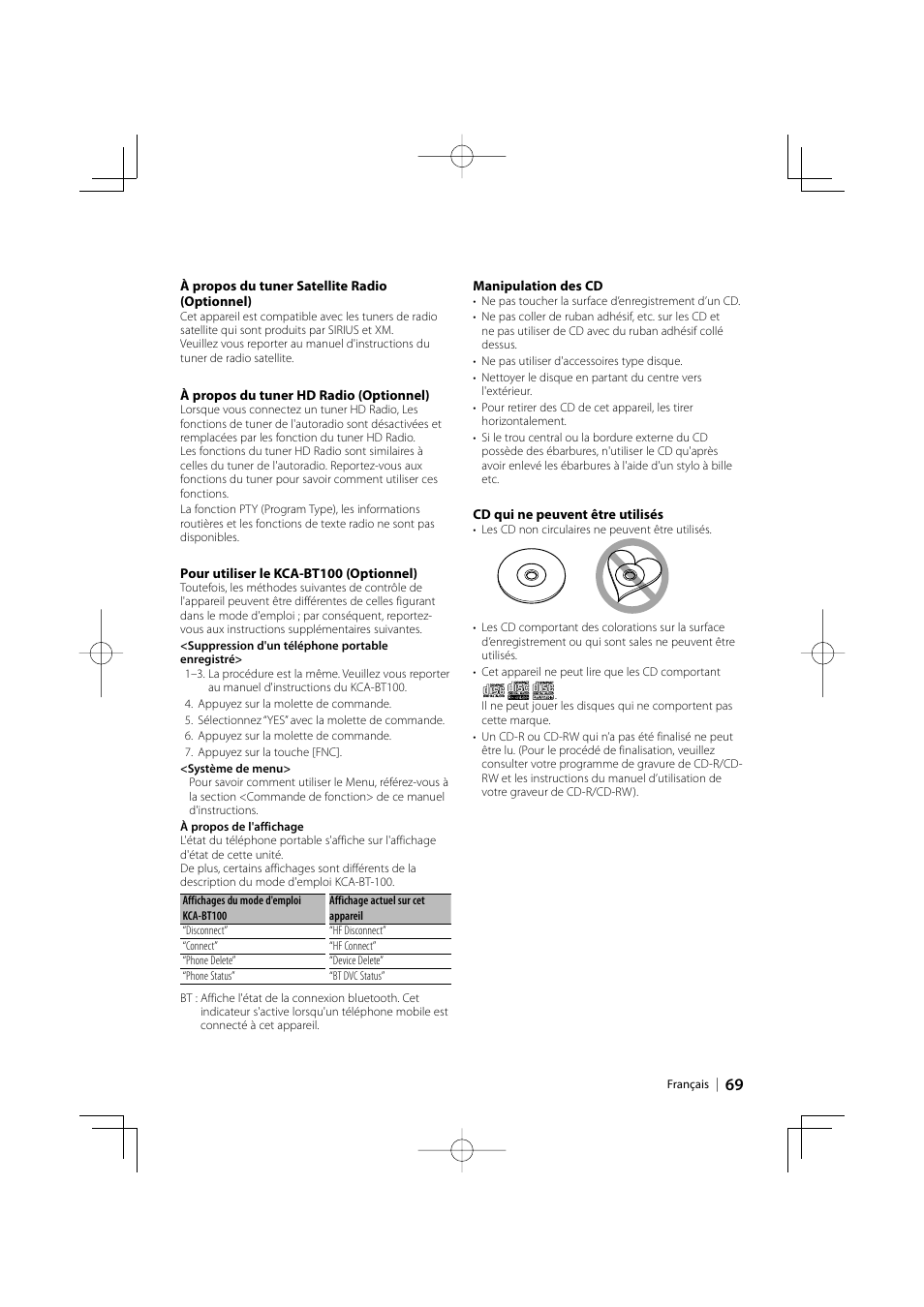 Kenwood eXcelon KDC-X792 User Manual | Page 69 / 116