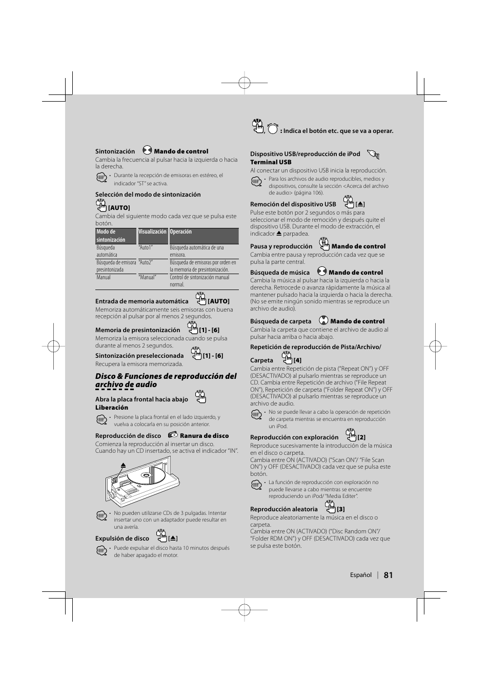 Kenwood eXcelon KDC-X792 User Manual | Page 81 / 116