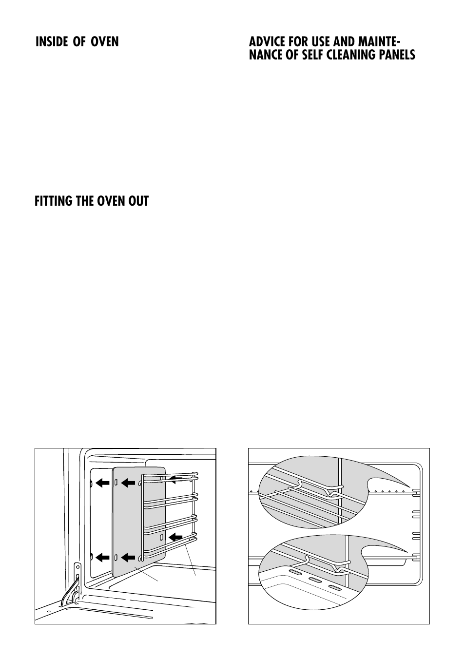 Inside of oven, Fitting the oven out | Kenwood CK 680 User Manual | Page 24 / 36