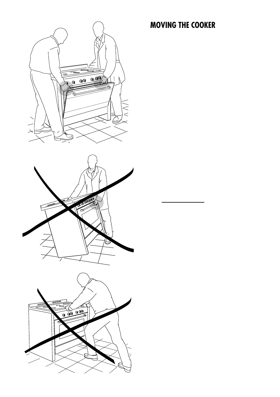 Moving the cooker | Kenwood CK 680 User Manual | Page 31 / 36