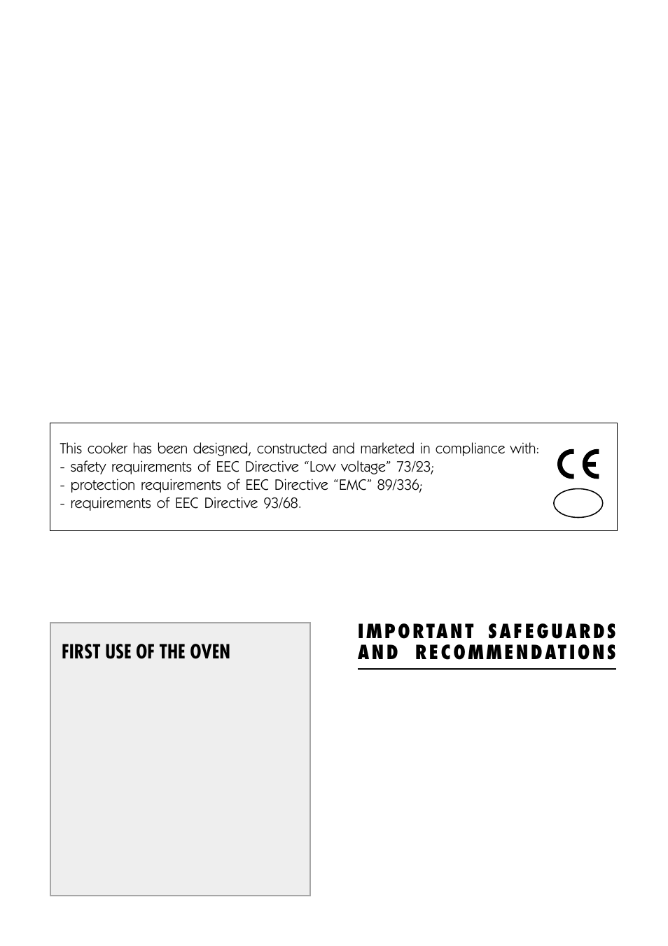 First use of the oven | Kenwood CK 680 User Manual | Page 4 / 36