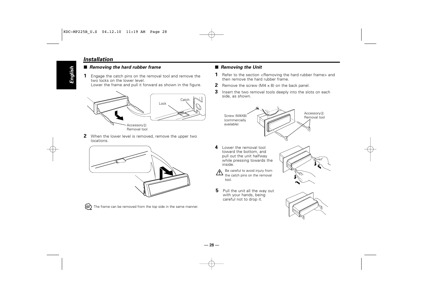 Kenwood KDC-225 User Manual | Page 28 / 96