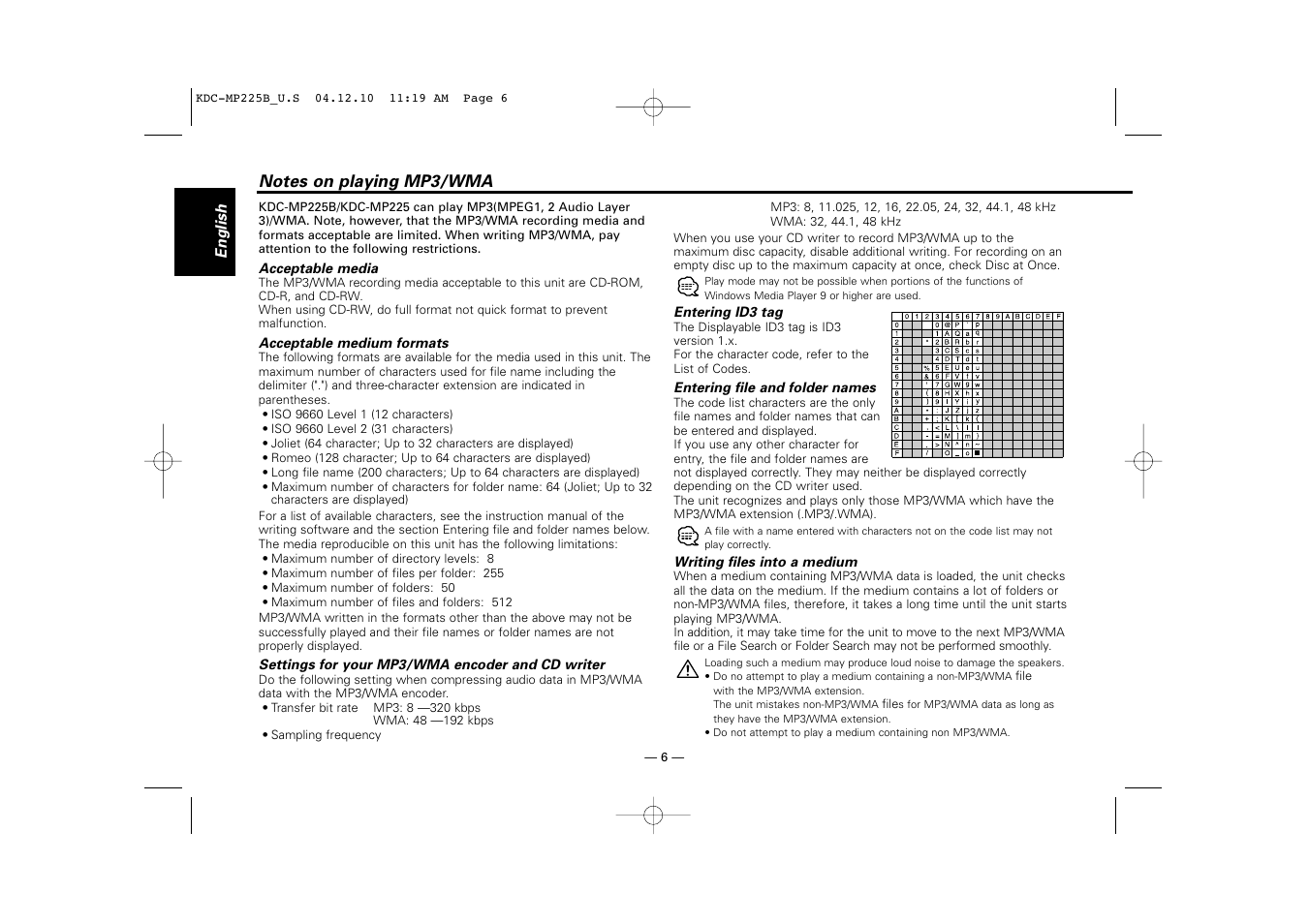 Kenwood KDC-225 User Manual | Page 6 / 96