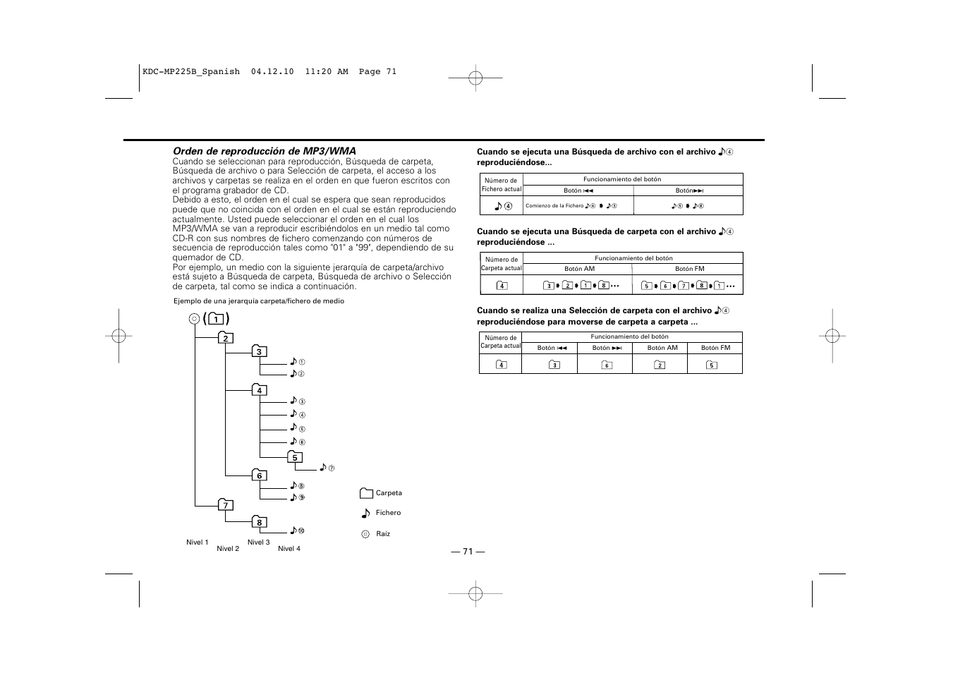 Kenwood KDC-225 User Manual | Page 71 / 96