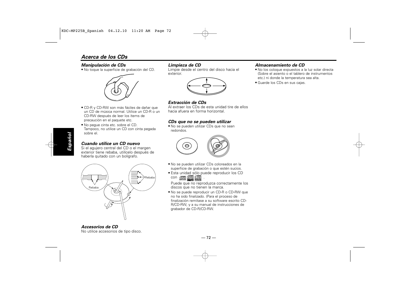 Kenwood KDC-225 User Manual | Page 72 / 96