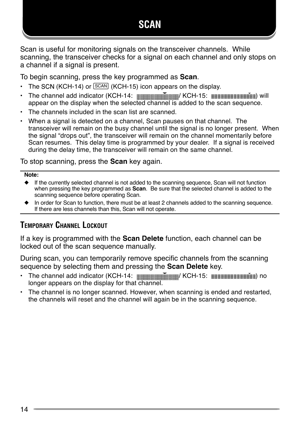 Scan | Kenwood APCO P25 TK-5710 User Manual | Page 19 / 41