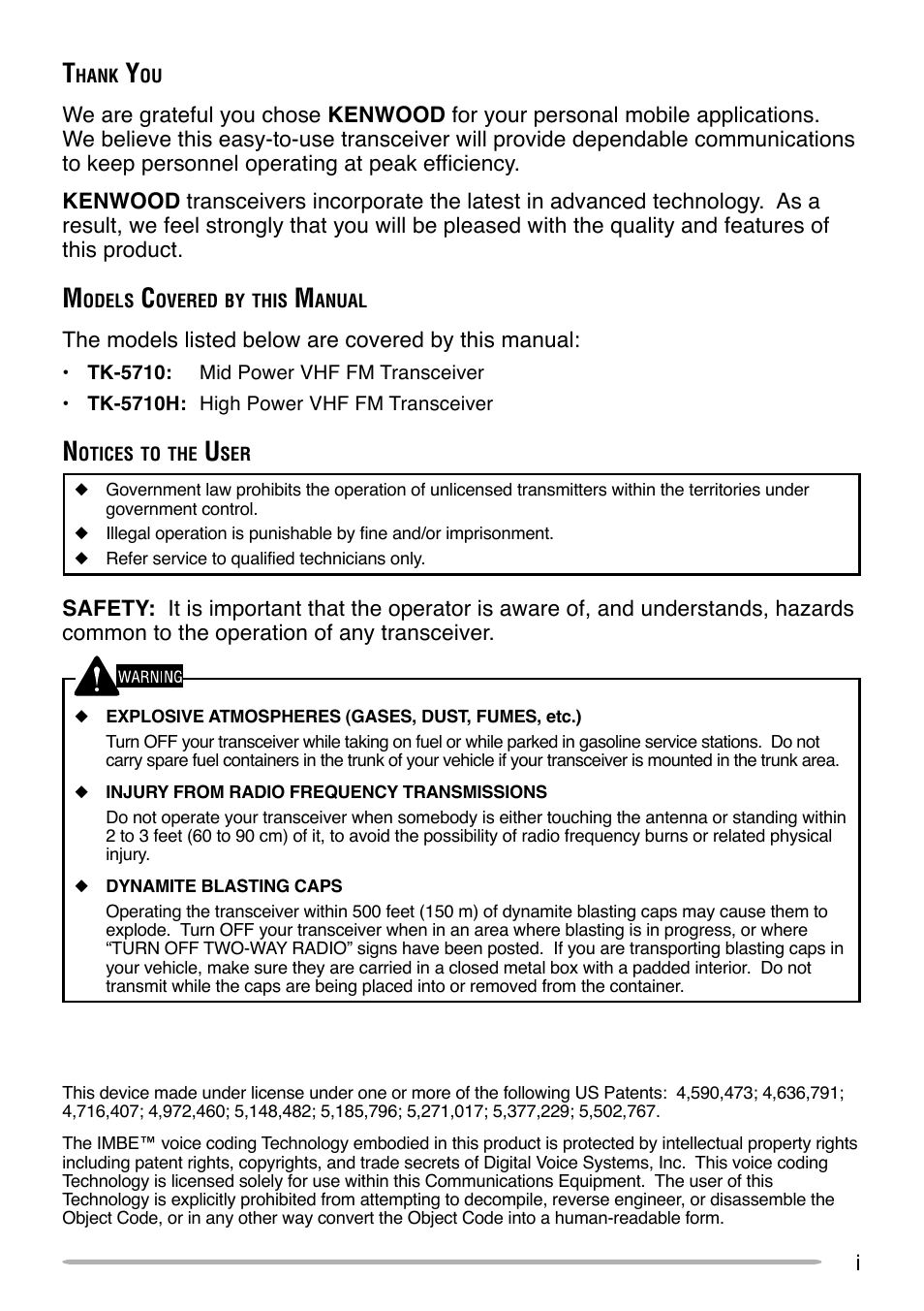 Kenwood APCO P25 TK-5710 User Manual | Page 2 / 41