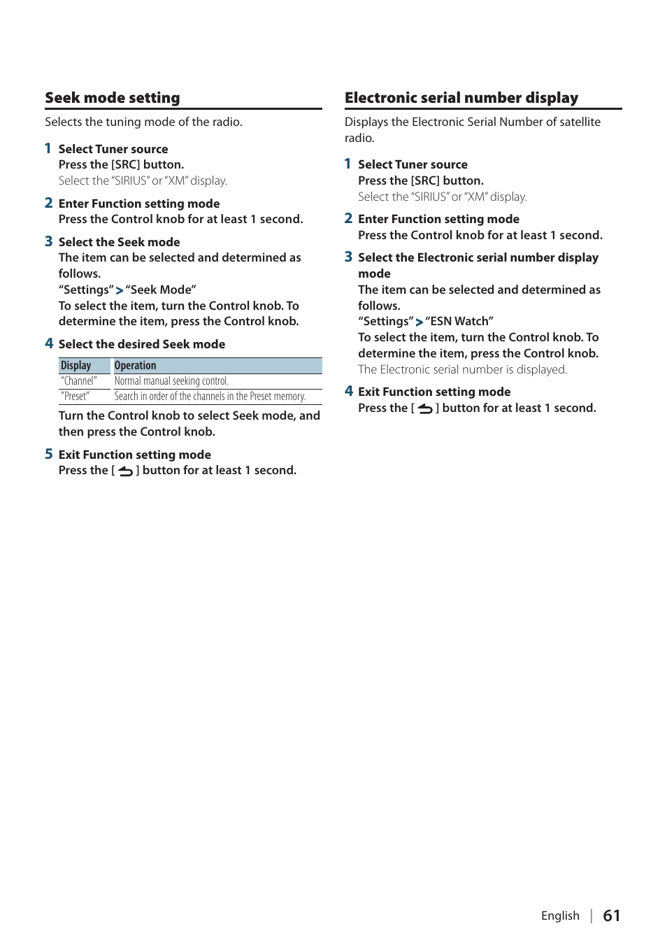 Kenwood KDC-448U User Manual | Page 61 / 71