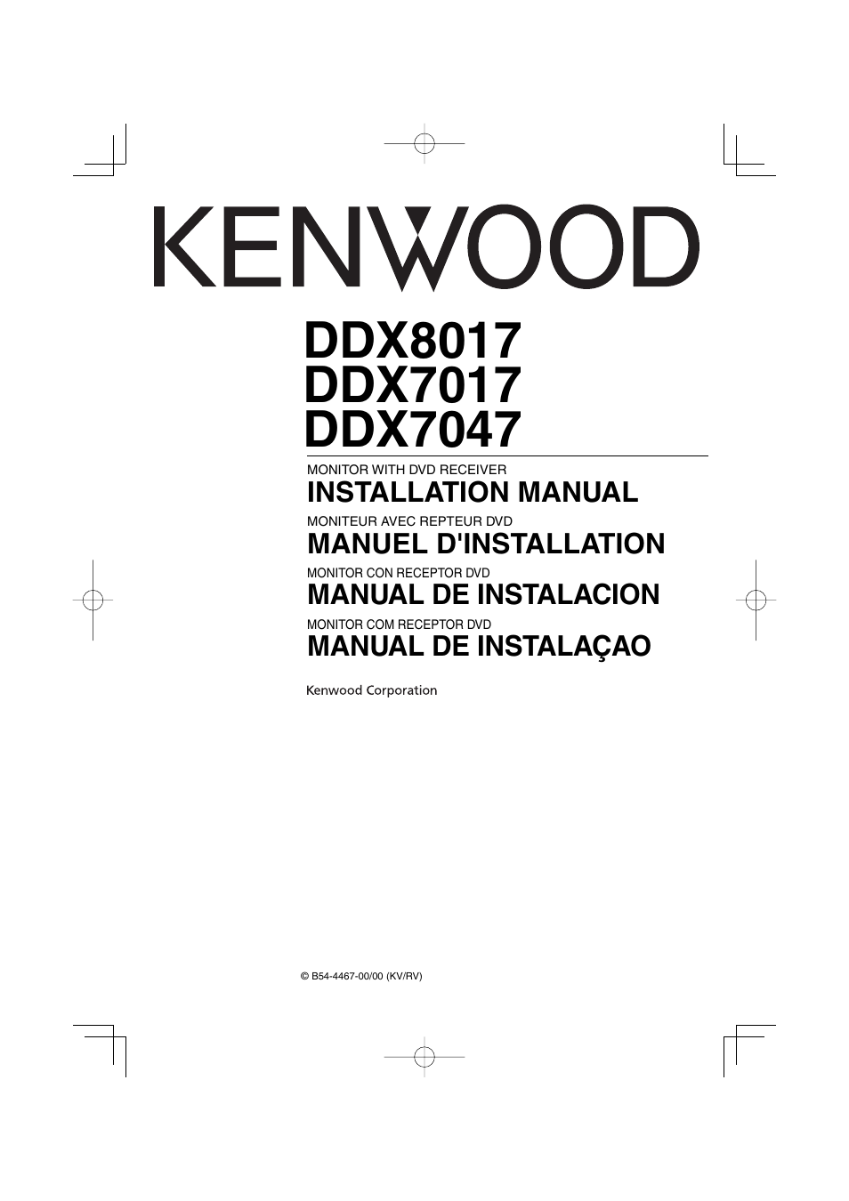 Kenwood DDX7017 User Manual | 44 pages