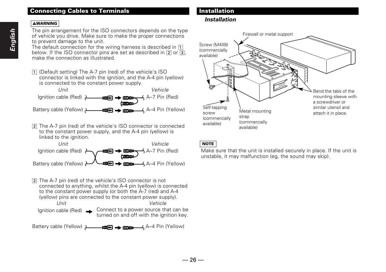 English | Kenwood KRC-25RA User Manual | Page 26 / 32