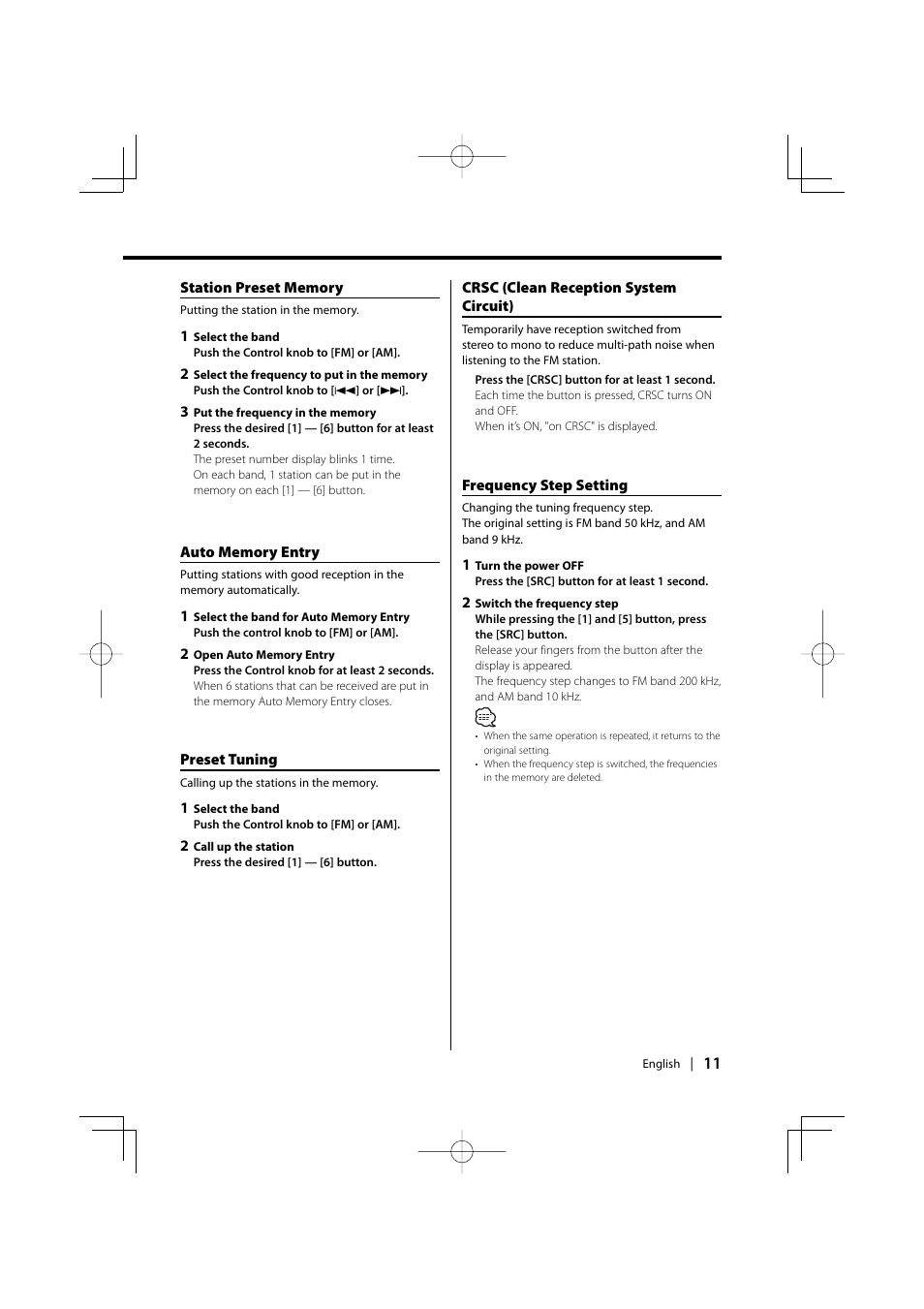 Kenwood kdc 229 User Manual | Page 11 / 22