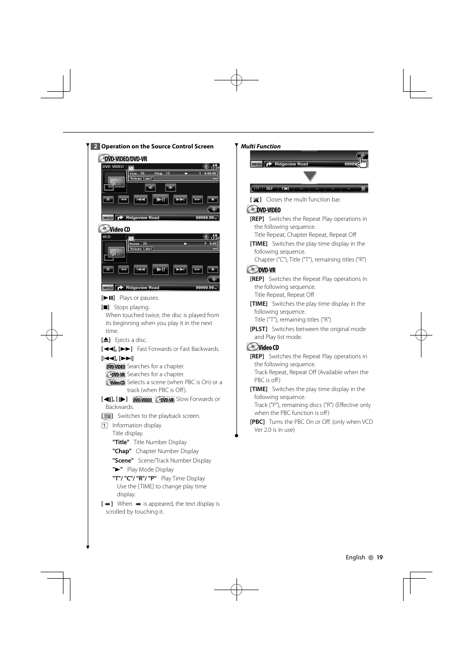 Kenwood DNX7340BTM User Manual | Page 19 / 96