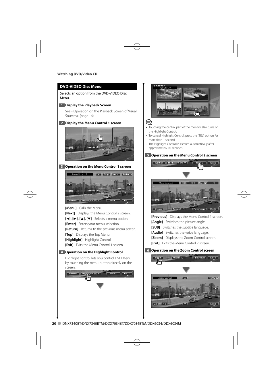 Kenwood DNX7340BTM User Manual | Page 20 / 96