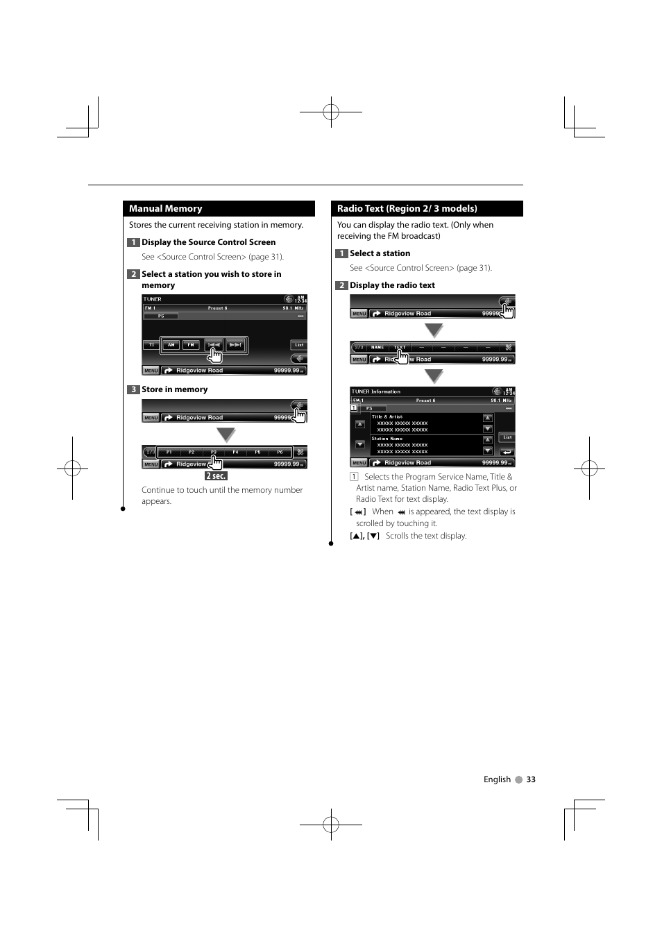 Kenwood DNX7340BTM User Manual | Page 33 / 96