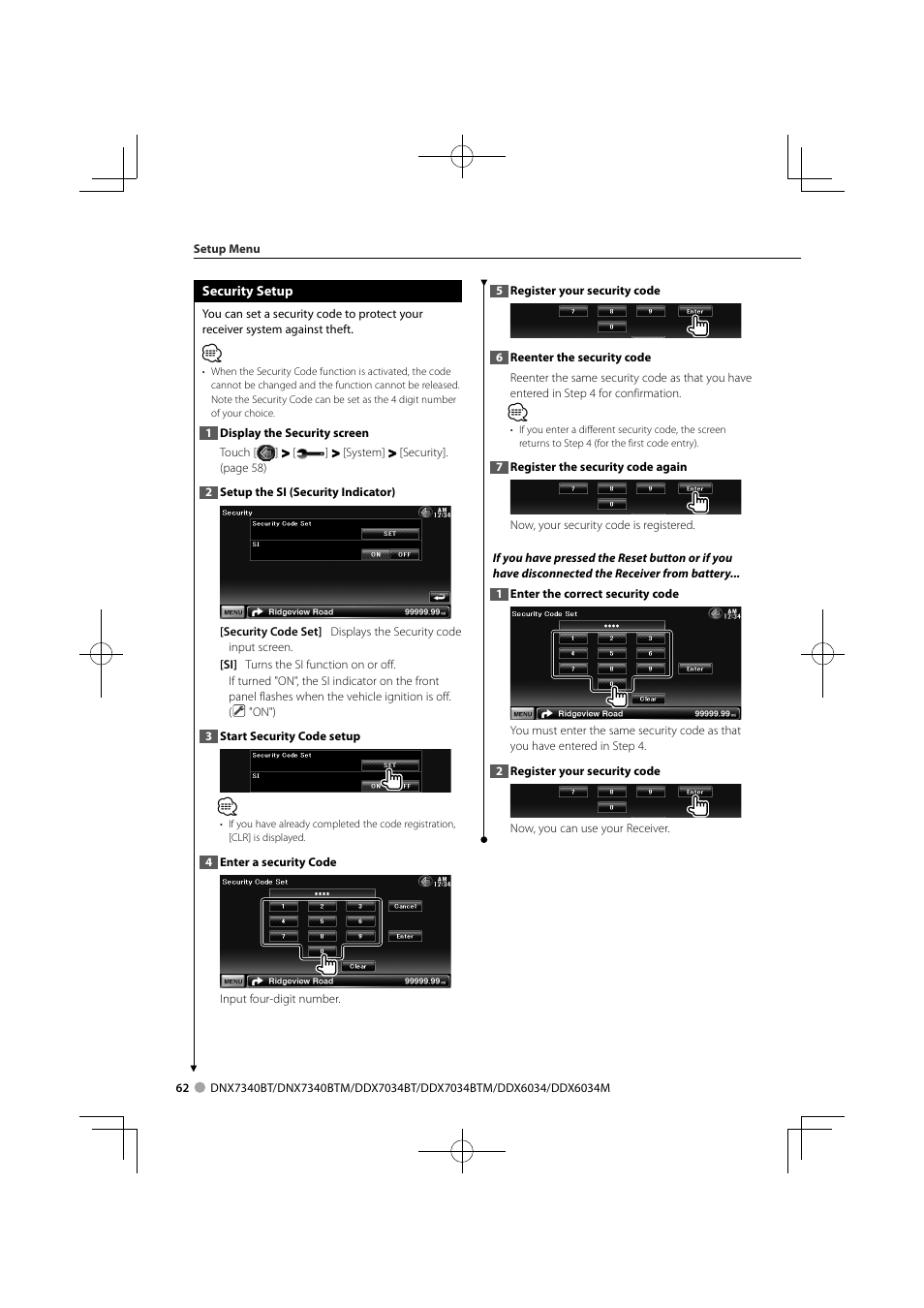 Kenwood DNX7340BTM User Manual | Page 62 / 96