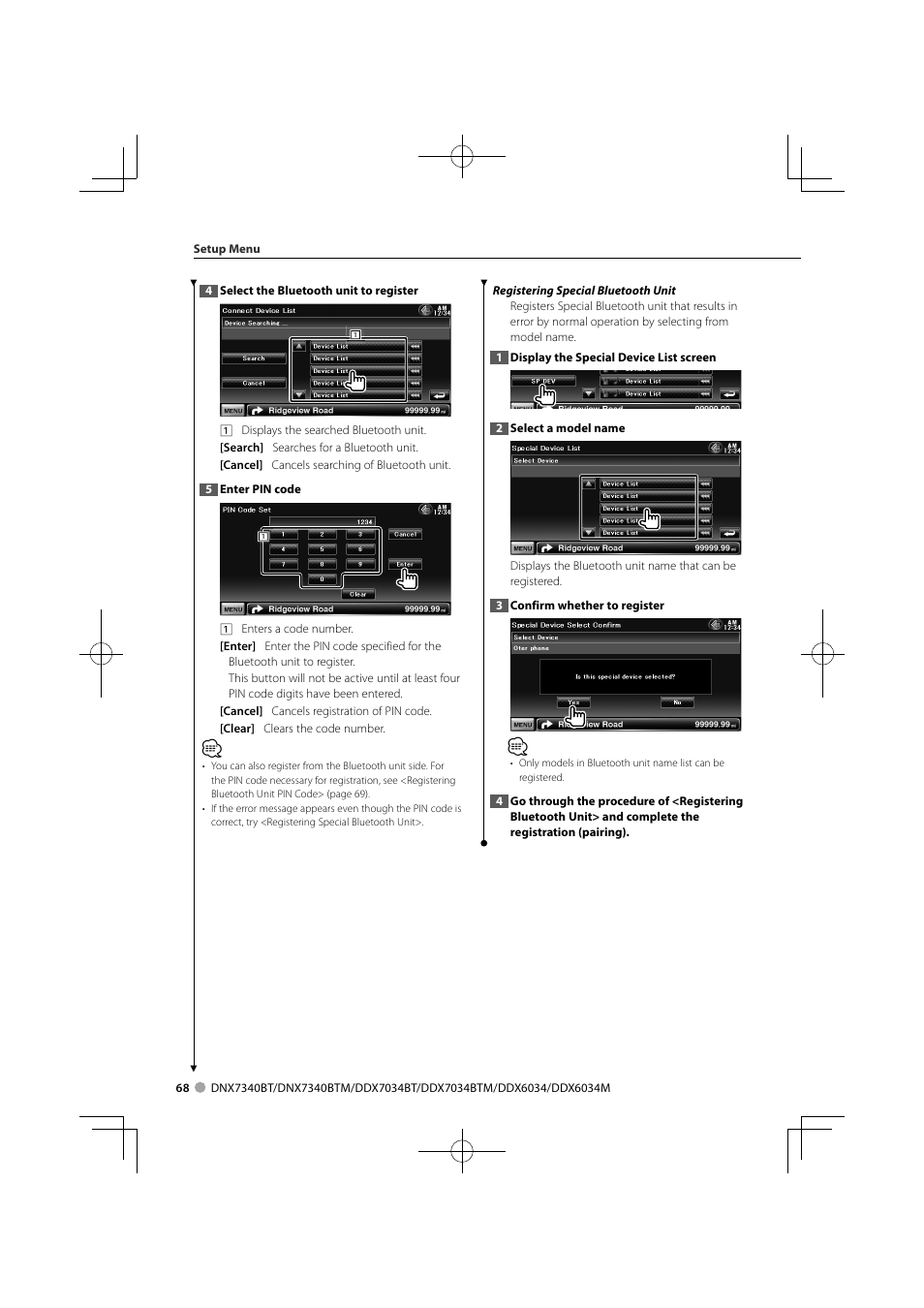 Kenwood DNX7340BTM User Manual | Page 68 / 96