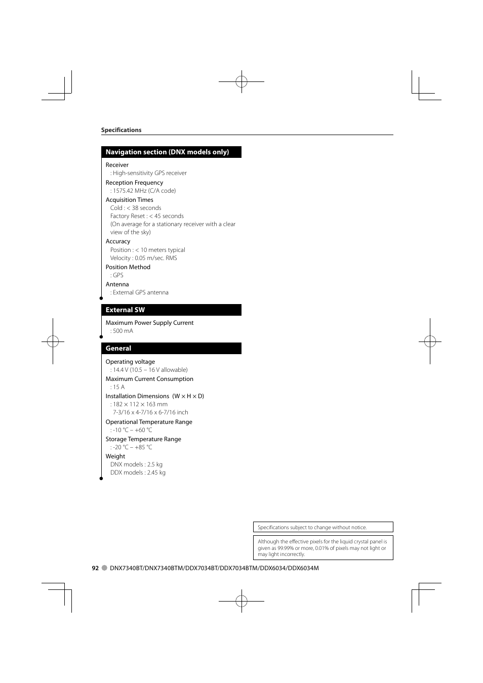 Kenwood DNX7340BTM User Manual | Page 92 / 96