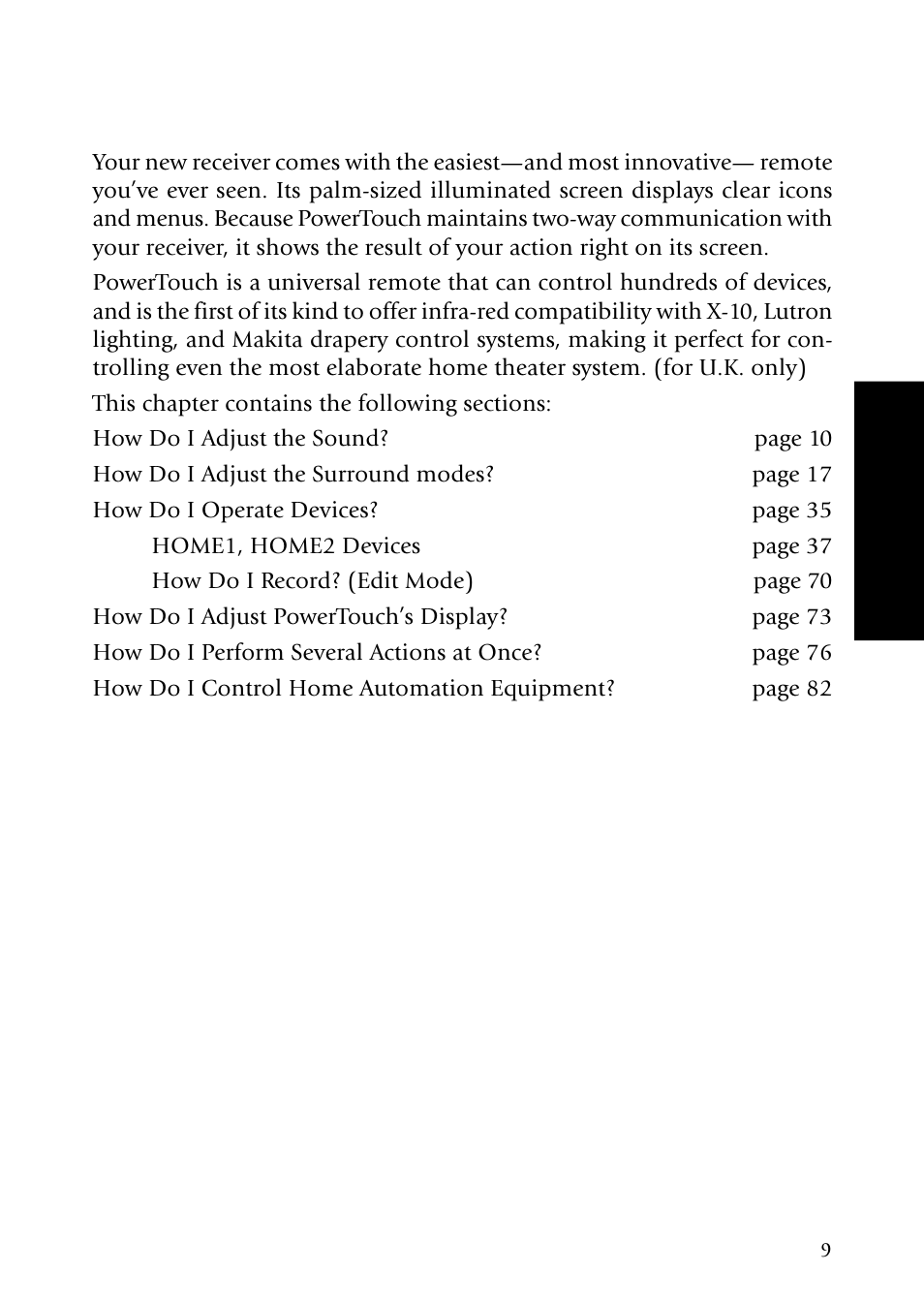 Chapter two: using powertouch | Kenwood VR-5900 User Manual | Page 17 / 118