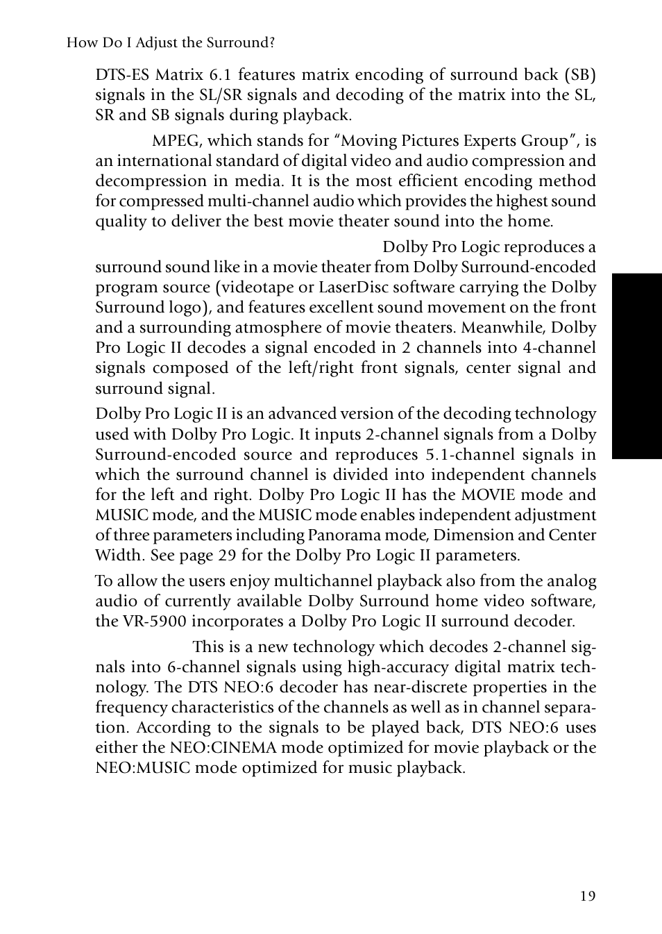 Kenwood VR-5900 User Manual | Page 27 / 118