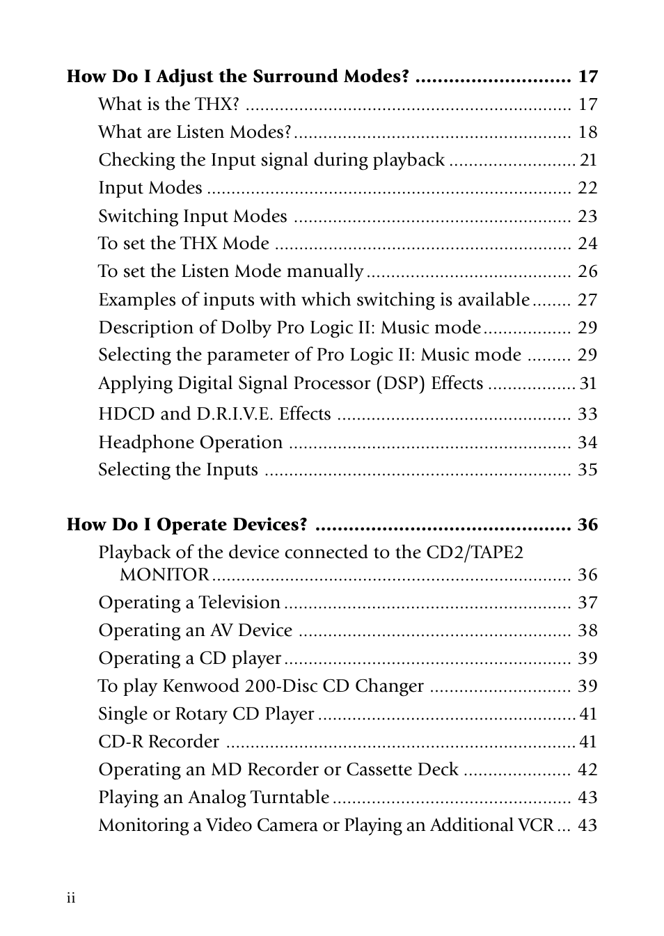 Kenwood VR-5090 User Manual | Page 4 / 88