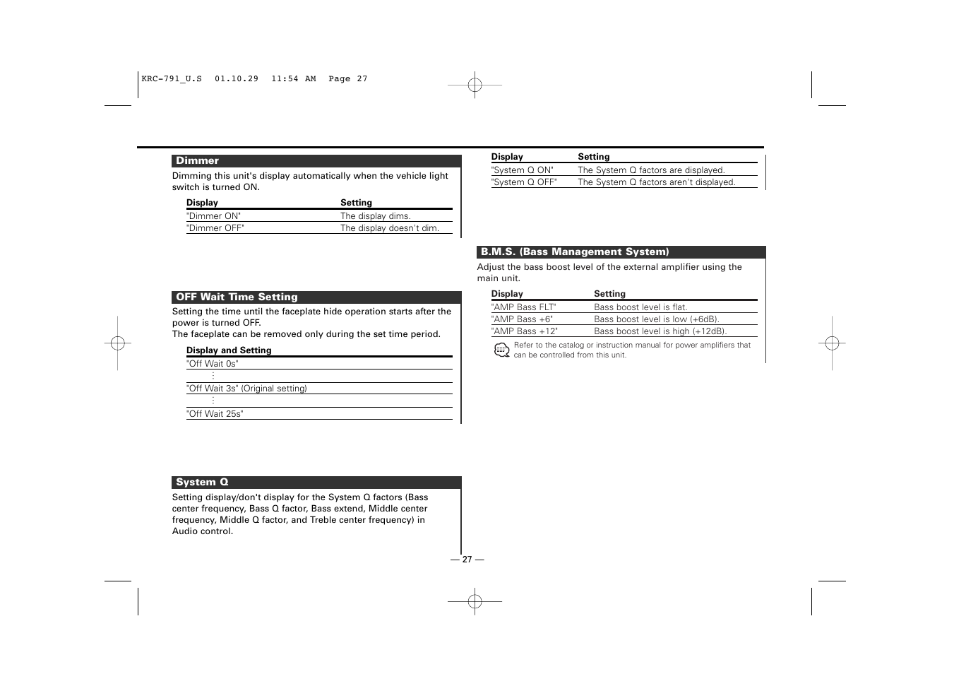 Kenwood KRC-791 User Manual | Page 27 / 42