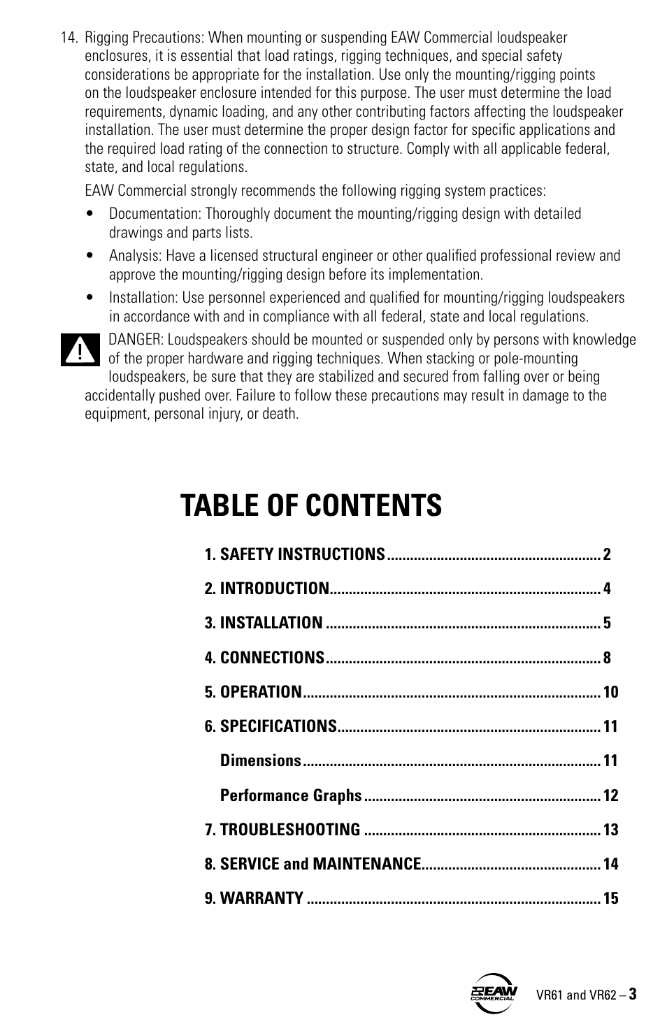 Kenwood VR61 User Manual | Page 3 / 16
