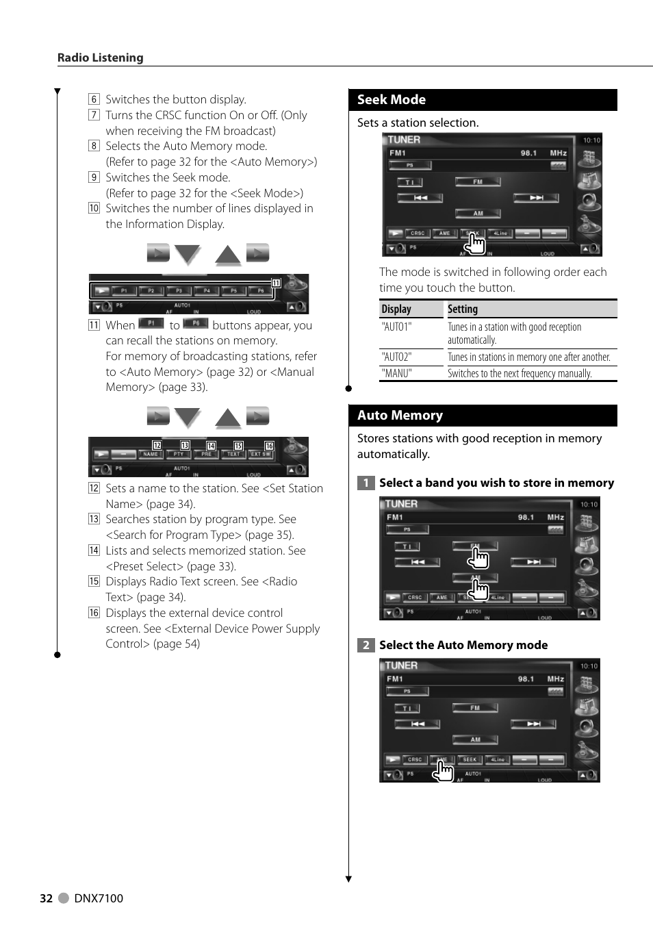 Kenwood DNX710EX User Manual | Page 32 / 100