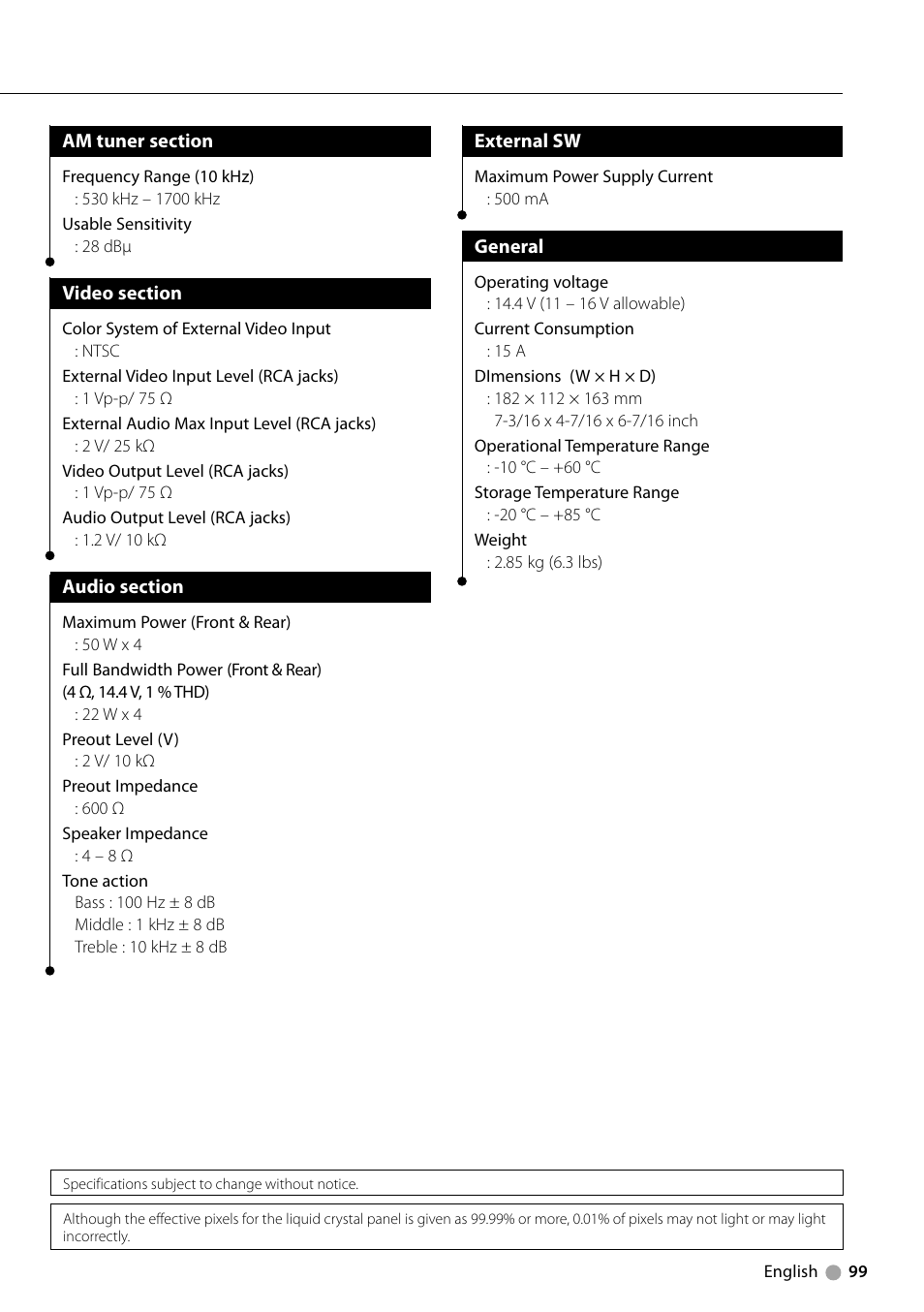 Kenwood DNX710EX User Manual | Page 99 / 100