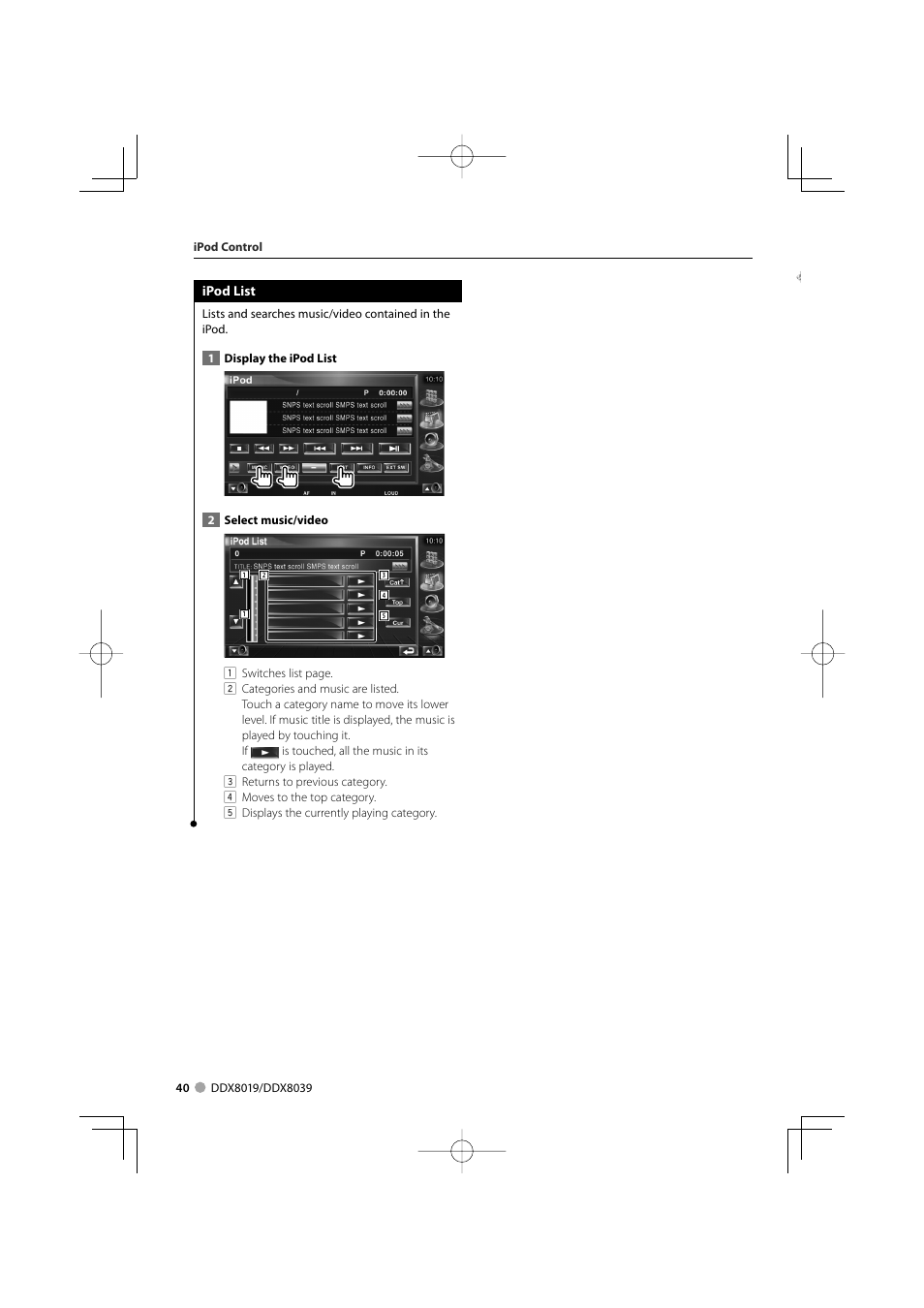 Kenwood DDX8039 User Manual | Page 40 / 104