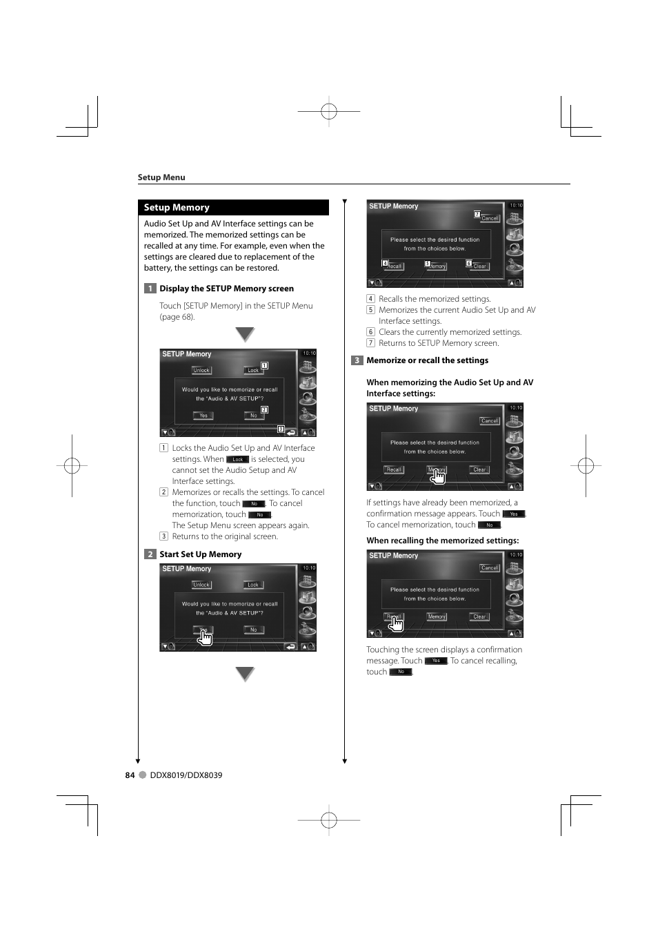 Kenwood DDX8039 User Manual | Page 84 / 104