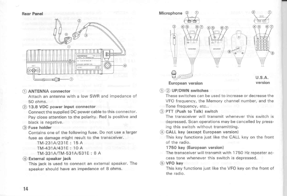 Kenwood TM-431E User Manual | Page 14 / 40