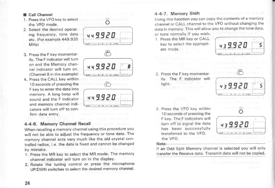 H h 3 .3 i d, S vзg.9гo | Kenwood TM-431E User Manual | Page 24 / 40