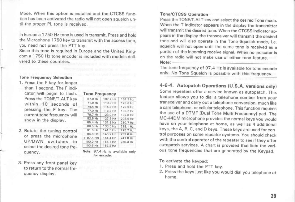 Kenwood TM-431E User Manual | Page 29 / 40