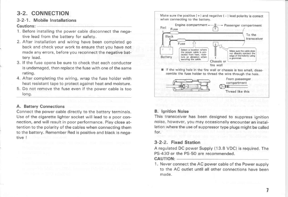 2. connection | Kenwood TM-431E User Manual | Page 7 / 40