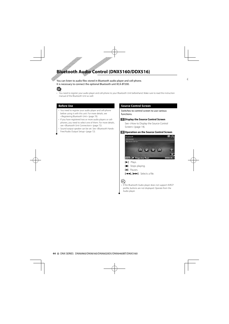 Kenwood DNX6160 User Manual | Page 44 / 100